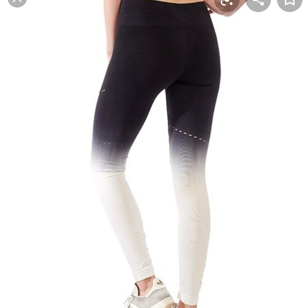 Sweet Romeo White & Black Ombré Leggings